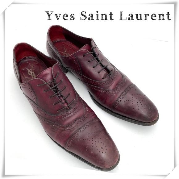 Yves Saint Laurent Other - Yves Saint Laurent Cap-toe Oxford Shoes Purple VTG